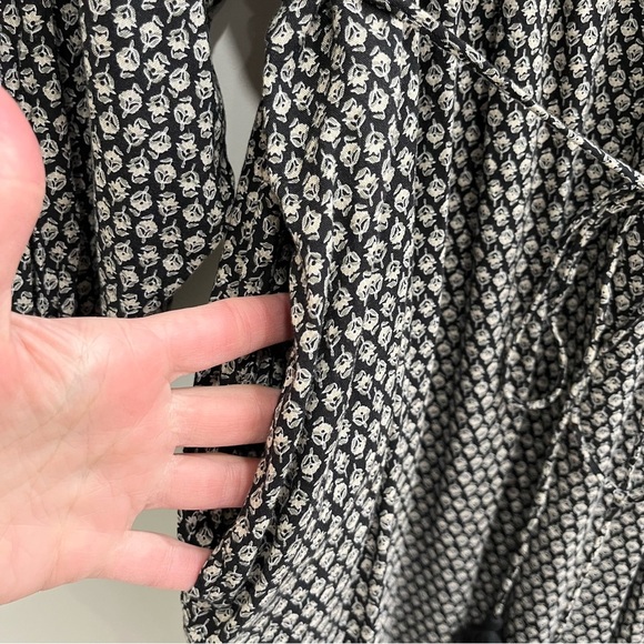 Old Navy Oversized Long Sleeve Printed Mini Dress Peasant Belted Balloon XXL - Picture 8 of 14